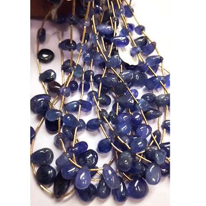 8 hebras de perlas lisas de gota de pera de tanzanita Natural 470 CT lote Iroc ventas cuentas de piedras preciosas sueltas de 12 pulgadas de longitud para joyería - Product Image 6