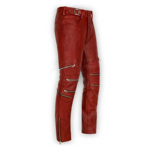 Precio al por mayor pantalones de cuero por encargo para los hombres con logotipo personalizado pantalones de cuero de diseño único - Product Image 3