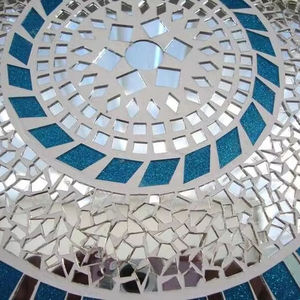 Vintage Bone <b>Mosaic</b> Decorative Wall <b>Mirror</b> Frame Unique Home Decor - Product Image 1