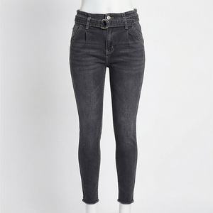 Pantalon en jean pour femme de haute qualité, skinny, extensible, respirant, grande taille, taille haute, fournisseur, tendance, pantalon de mode premium - Product Image 1