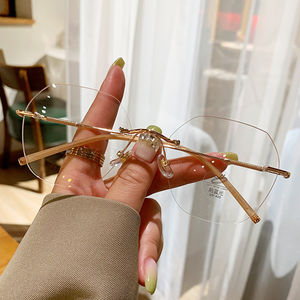 Lunettes Photochromiques <span class=keywords><strong>Anti</strong></span> Lumière Bleue Argent Or Grand Irrégulier Sans Monture Homme Lunettes <span class=keywords><strong>Photogray</strong></span> <span class=keywords><strong>Anti</strong></span> Reflection <span class=keywords><strong>Lunette</strong></span> Lunettes pour Hommes - Product Image 3