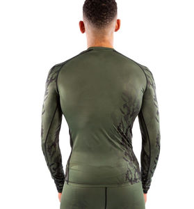 Vêtements de sport Rash Guard à manches longues de couleur unie avec impression de logo personnalisé Vente en gros Rash Guard Dernier design Rash Guard pour hommes - Product Image 2