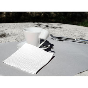Serviettes Microdot blanches 20x20cm 100 pièces 24 paquets B2B - Product Image 1
