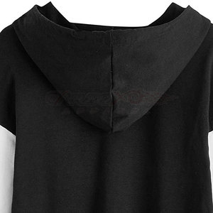 Nueva llegada al por mayor de alta calidad logotipo personalizado impresión peso ligero 2023 mujeres Crop Top Sudadera con capucha - Product Image 5