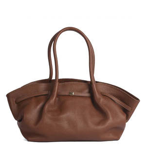 Borsa Morbida e Tracolla in Vera Pelle Dollaro - Made in Italy - Art. 26055 - Product Image 1