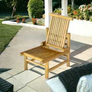 Chaise pliante en bambou et rotin moderne de luxe artisanale populaire pour hôtel, jardin, salon, salle à manger, balcon, plage - Product Image 2