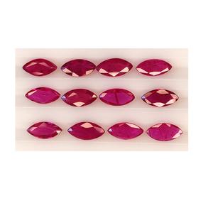 Rubí de Mozambique Natural, 3x6mm, piedra preciosa de corte Marquesa, collar de piedra suelta rojiza rosada, tratado térmicamente, calibrado de la mejor calidad - Product Image 1