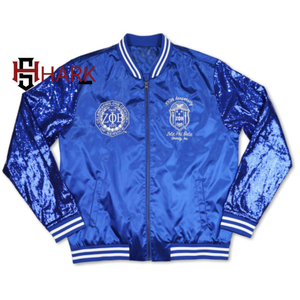 Women's Zipper <b>Jacket</b> Embroidery Latest Design Zipper Sorority <b>Sequin</b> Bomber <b>Jacket</b> Casual Organization Fancy <b>Jackets</b> Zipper - Product Image 6