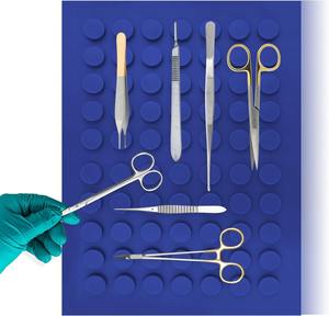 เสื่อ/แผ่นเครื่องมือแม่เหล็กผ่าตัดสําหรับเครื่องมือผ่าตัด ถาดเครื่องมือแบบยืดหยุ่นและกันลื่น เสื่อแม่เหล็ก - Product Image 4