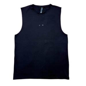 Custom Men's Gym Clothing Grey Washed 88% Cotton 12% Polyester LOGO PRINT 3D Printing Cut Vest Tank Top Knitted Weave - Product Image 6