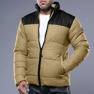 Chaqueta Acolchada de Alta Calidad para Hombre con Cuello Alto para Invierno, Transpirable y Ecológica, Colores Personalizados, Exterior de Algodón - Product Image 1