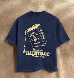 Camiseta de talla grande de peso pesado, ropa de calle, estampado gráfico Vintage de gran tamaño, estilo cuadrado, serigrafía comprimida, algodón de peso pesado - Product Image 5