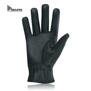Gants de conduite pour hommes en cuir de chèvre, gants habillés en cuir véritable doux pour la vente en gros - Product Image 3