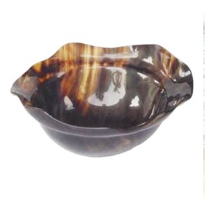 งานหัตถกรรมควายตกแต่งเป็นประกายพิเศษชามเขาควายทำมือจากเขาจริงธรรมชาติ - Product Image 4