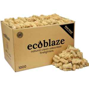 Meilleurs allume-feu 100% en laine de bois naturelle Allume-feux durables à faible résidu de cendres pour accessoires de barbecue dans une boîte de 1000 - Product Image 1