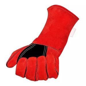 2022 gants de soudage en cuir ignifuge confortables en gros avec Logo personnalisé Protection de travail anti-coupure dernière conception prix bon marché - Product Image 6