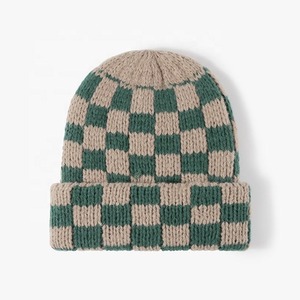Mono Riders Unisex Warm Striped Polyester/Cotton Breathable Waterproof Knitted <b>Winter</b> <b>Cap</b> Custom Jacquard Embroidery Beanie - Product Image 2