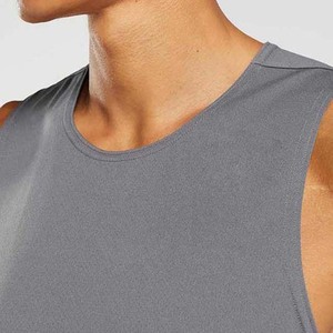 Débardeurs d'entraînement sans manches de qualité supérieure pour homme Conception tricotée respirante taille plus Prix de gros Chemise Streetwear - Product Image 6