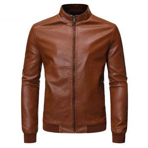 Veste en cuir pour homme de haute qualité, design personnalisé, mode d'hiver, avec tissu en toile, nouvelle arrivée, veste pour homme - Product Image 1