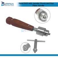 Jacobs Chuck & Key Perceuse à main orthopédique Instrument vétérinaire avec poignée en fibre certifiée CE Instrument chirurgical manuel