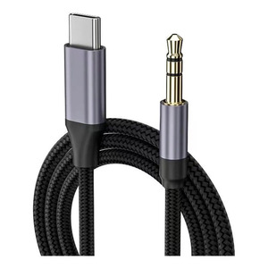 Cable auxiliar de audio Cle de 3.5 mm con conector estéreo tipo C de 1 m - Colores surtidos - Product Image 4