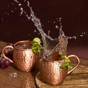 High Quality Pure Copper Cylinder <b>Mug</b> with Shiny Copper Finish Includes Straw and Lid-Manufactured Supplied in India-Wholesale - Product Image 1