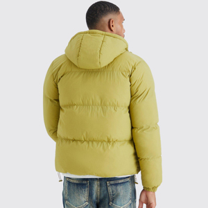 Dernière veste matelassée imperméable coupe-vent à logo imprimé personnalisé pour homme avec poches pour l'hiver - Product Image 4