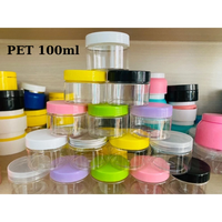 Grosir lebar mulut Jar makanan kelas bening plastik disesuaikan botol plastik transparan sabun Pot kemasan plastik 300ml 200ml