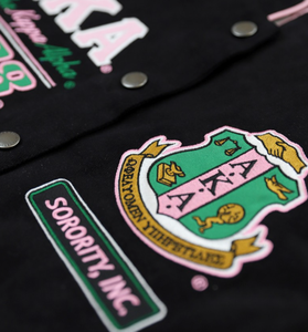 Veste universitaire en cuir 100% laine sur mesure OEM avec manches en cuir, patch en chenille, broderie de lettres pour hommes - Product Image 6