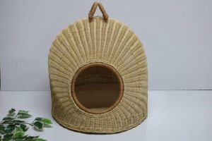 เตียงสัตว์เลี้ยงหวายอเมซอนผ้าทอบ้านสุนัขและแมวพร้อมที่จับอุปกรณ์ตกแต่งบ้านแบบแข็งสำหรับสัตว์เลี้ยงจากเวียดนาม2023 - Product Image 3