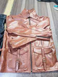 Chaqueta vaquera de cuero estilo vintage de calidad premium para hombre - Product Image 3