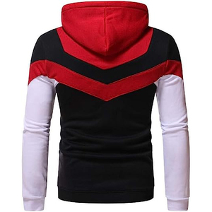 เสื้อฮู้ดผู้ชายผ้าฟลีซคอตตอนคุณภาพสูง 100% สีพื้น พร้อมโลโก้และสีที่กำหนดเอง สำหรับออกกำลังกายเล่นกีฬาในฤดูใบไม้ผลิ - Product Image 4