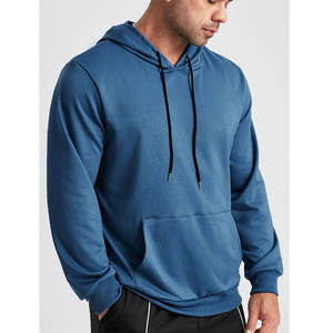 Streetwear pour hommes pull à capuche 100% coton épais polaire thermique à capuche personnalisé léger décontracté sweats à capuche - Product Image 1