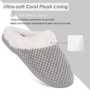 Cozy Womens Indoor <b>Foam</b> Slippers Full Size Warm Comfort House Shoes Fashion Accessories Wholesale - Product Image 5