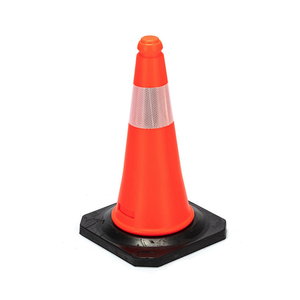 Cône de route réfléchissant PE orange haute visibilité ruban haute intensité stabilisé aux UV résistant à la température avertissement de trafic haut de gamme - Product Image 3