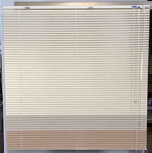 ม่านบังตาแนวเวนิสไล่ระดับสีอลูมิเนียมแบบทันสมัยความกว้างของไม้ระแนง25มม. เฉดสีเชือกและบานประตูหน้าต่างรูปแบบโลหะ - Product Image 3