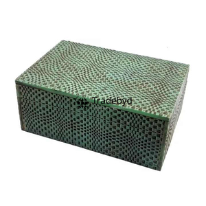 Floral Design Bone Inlay <b>Box</b> for Jewelry and <b>Trinkets</b> Artisan Made Tradebyd - Product Image 4