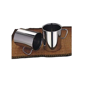 Tasse en acier inoxydable Ustensiles en cuivre de haute qualité Fabricants & Grossiste d'Inde Pour l'artisanat indien - Product Image 1