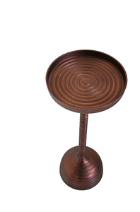 Fancy Look Aluminium <b>Side</b> <b>Table</b> Unique Design Round <b>Table</b> Top Pedestal <b>Table</b> for Living Room and <b>Bedroom</b> Furniture - Product Image 6