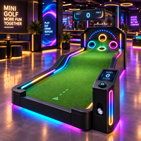 Jeu d'arcade de mini-golf électronique commercial à LED avec notation numérique et éclairage pour la location d'événements, les salons professionnels et l'activation de marque