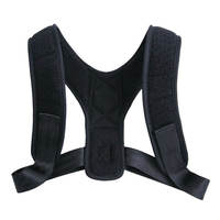 Correcteur de posture dorsal ajustable en polyester et nylon pour le haut du dos et les épaules, avec fermeture auto-agrippante, idéal pour la vente en gros