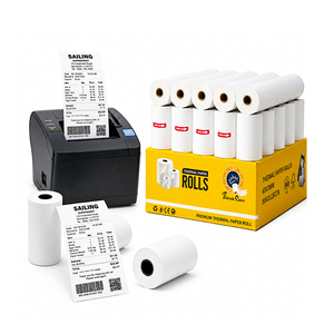 Sailing Phenol Free Roll Customized Pos <b>Receipt</b> 13X56 65Gsm 56X15Meter Thermal Paper - Product Image 1