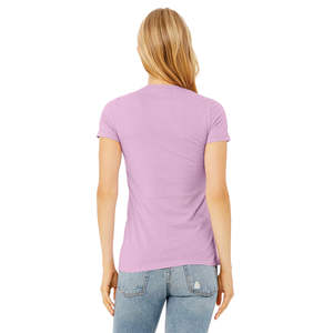 T-Shirt Slim pour femmes, 100% Airlume, en coton peigné et torsadé 32 simple 4.2 oz lilas - Product Image 3