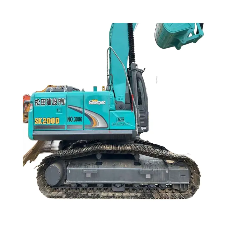 Orijinal Kobelco sklow kazıcı SK200-8 SK210 SK260 SK350 kullanılan hidrolik kazıcı paletli ekskavatör stokta düşük bir fiyata satılan