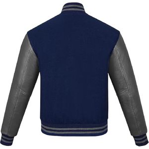 New Wholesale Factory Top Quality Custom Oversized Streetwear Baseball Varsity Jackets College CollegeBaseballjacket for men - Product Image 2