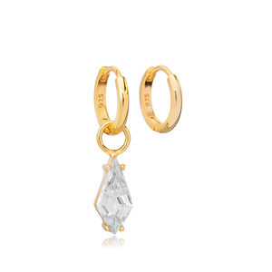 หรูหรา Marquise รูปร่างเพทายหินห้อยต่างหูตุรกีในแบบฉบับขายส่ง925เครื่องประดับเงินสเตอร์ลิง - Product Image 3