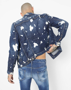 Veste en jean tendance High Street pour hommes Design unique respirant avec jean d'hiver unisexe en toile de haute qualité - Product Image 3