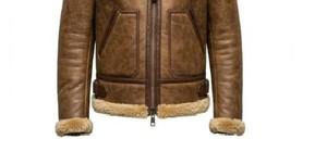 Veste en cuir pour homme en cuir de vache véritable doublure en satin col en fausse fourrure superposé veste 2025 - Product Image 3