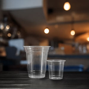 Quang Quan 95mm Vasos de plástico desechables 16oz/24oz Bebidas Vasos de pared simple para jugo Café Té Vasos de plástico transparente - Product Image 6