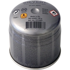 Cartucho de Gas SIEVERT 2210, 190g 350ml 1925C, Estufas y Accesorios para Camping - Product Image 1